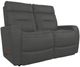 La-Z-Boy® Baron Blue Grey Leather Manual Wall Reclining Loveseat-0