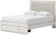 Signature Design by Ashley® Zuraleus White Queen Upholstered Panel Storage Bed-2