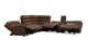 CHEERS Porto Walnut Leather 6 Piece Power Reclining Sectional-3