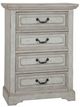 American Woodcrafters 7820 Stonebrook Antique Gray 4-Drawer Chest-0