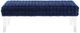TOV Furniture Sal Woven Navy Velvet Bench-0
