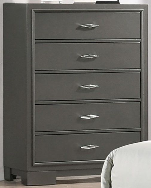 Furniture of America® Alison Metallic Gray Chest-0