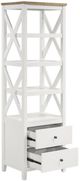 Coaster® Angela Brown/White Media Tower-2