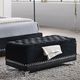 Coaster® Barzini Black Bench Trunk-1
