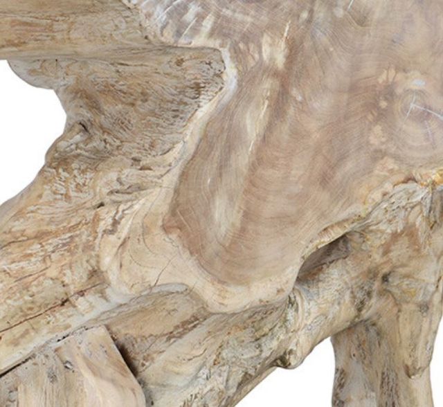 Classic Home Cypress Natural White Wash 71" Root Console Table-1