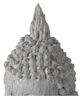 A & B Home Gray Large Meditating Buddha Head Figurine-2