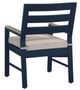 Signature Design by Ashley® East Beach Driftwood/Navy Blue Fabric/Metal Outdoor Chair-3