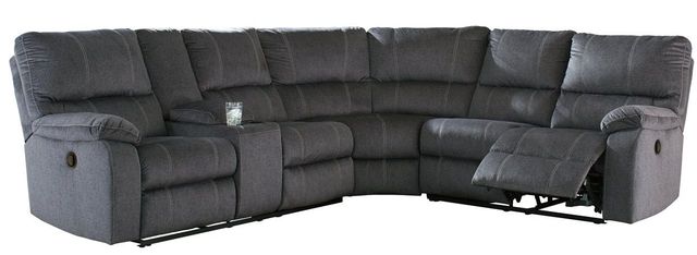 Signature Design by Ashley® Urbino 3-Piece Charcoal Reclining Sectional-0