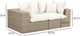 TOV Furniture Cali Cream/Natural Fabric/Wicker Outdoor Modular Loveseat-2