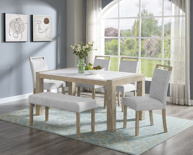 Crown Mark Hazel Beige/Gray Side Chair-1