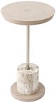 Michael Amini® Lotus Bay Sand Chairside Table-1