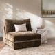 Classic Home Ludwig Mossed Brown Armless Chair-1