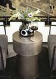 Bernhardt Linea Textured Graphite 16" Side Table-1