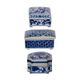 A & B Home Leith 3-Piece Blue/White Decorative Box Set-4