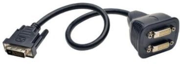 Tripp Lite 1 Ft. DVI-D Y Splitter Cable M/F(2)-0