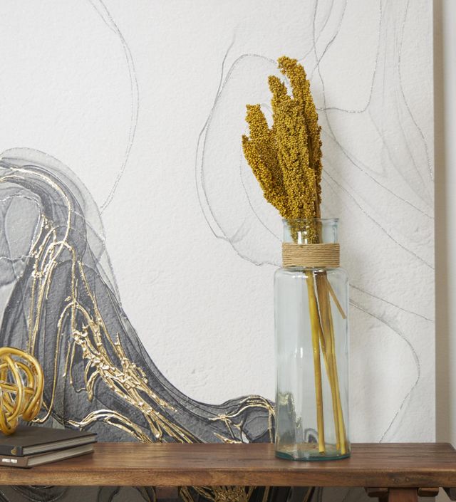 Deco Marche Yellow Dried Plant Corn Maze Grass Natural Foliage with Long Stems-3