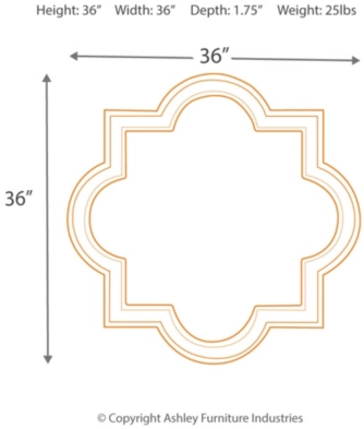 Signature Design by Ashley® Desma Champagne Accent Mirror-4