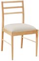Bassett® Furniture Origins Phelps Natural Dining Chair with Cream Upholstered Seat-0