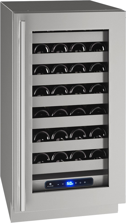 U-Line® 18" Stainless Steel Wine Captain® Wine Cooler