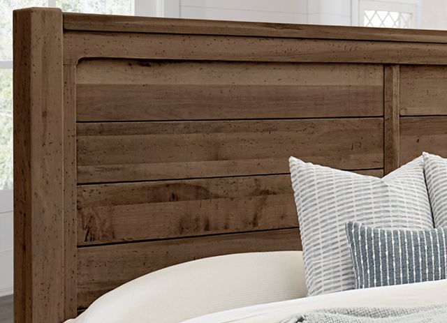 Artisan & Post by Vaughan-Bassett Cool Rustic Mink California King Storage Plank Bed-3