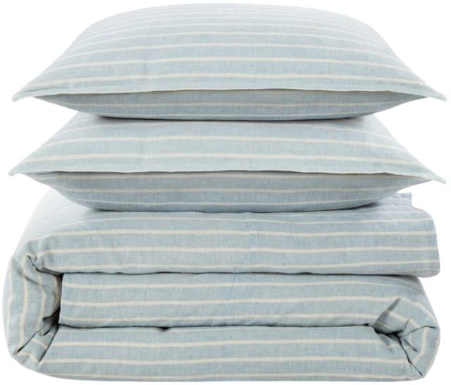 HiEnd Accents Larkspur 3-Piece Blue King Bedding Bundle-0
