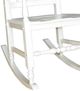 A & B Home White Java Rocking Chair-1
