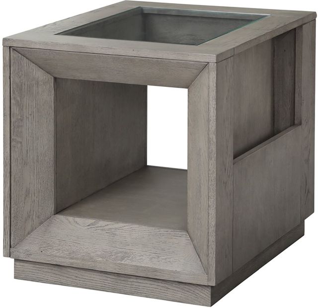 Parker House® Pure Modern Moonstone End Table with Glass Insert -0