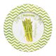 A & B Home Abington 4-Piece Green Plate Set-0