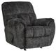 Signature Design by Ashley® Stayfish Gunmetal Manual Rocker Recliner-0