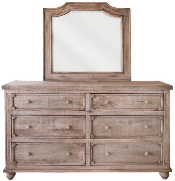 International Furniture Direct Aruba Natural Drift Sand Dresser-2