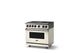 Viking® 7 Series 36" Pure White Pro Style Dual Fuel Range with Griddle-2
