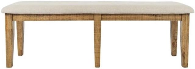 Jofran Inc. Telluride Beige/Gold Dining Bench-2