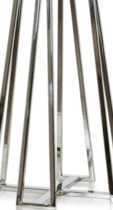 Stylecraft Nickel Plated Tall Standing Candle Holder-2