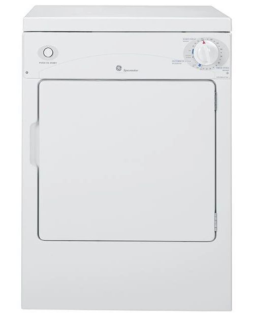 GE® 3.6 Cu. Ft. White Compact Electric Dryer-0