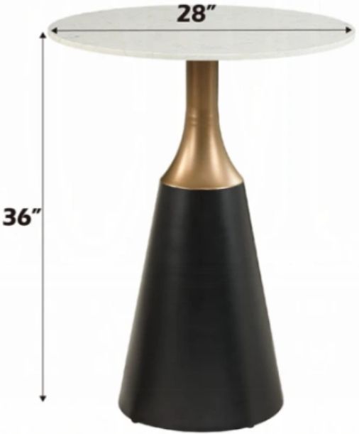 ACME Furniture Jaramillo Natural Counter Height Table with Black Base-2