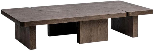 Classic Home Melina 2-Piece Havana Brown 71" Coffee Table-0