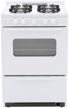Premier 24" White Freestanding Gas Range