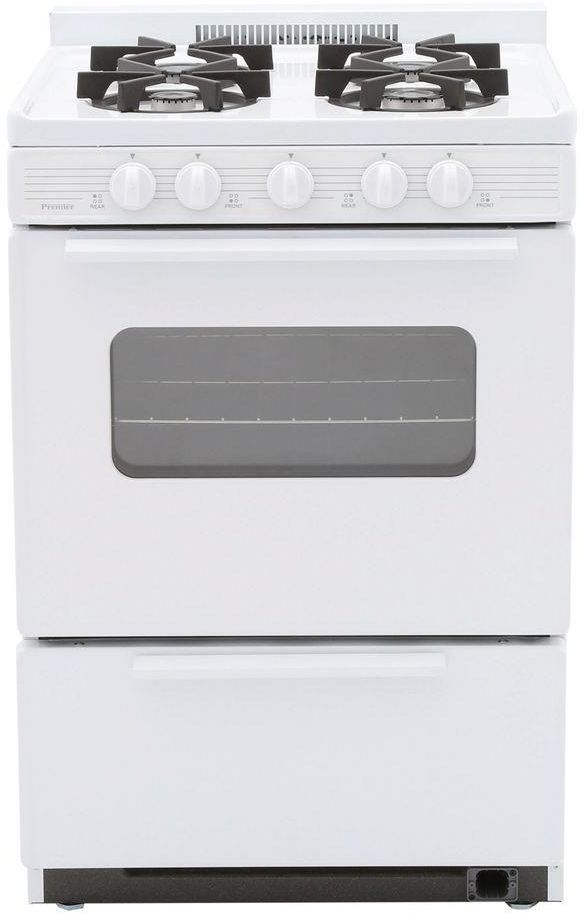 Premier 24" White Free Standing Gas Range Jensen Akins Hardware & Appliance Conover, WI