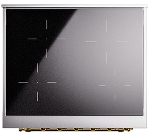 Ilve® Nostalgie II Series 30" Stainless Steel Pro Style Induction Range-3