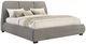 Coaster® Mokena Taupe Eastern King Upholstered Platform Panel Bed-0