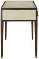 Currey & Company Evie Dark Walnut and Ivory Shagreen Desk-2