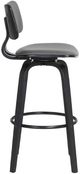 Armen Living Pico Gray/Black Swivel Bar Stool-2