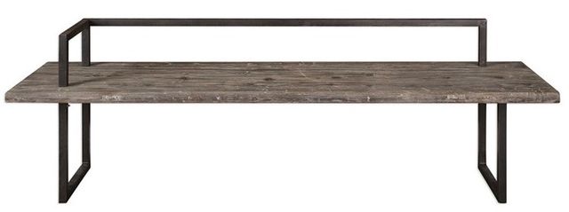 Uttermost® Herbert Antique White Wash Bench-3