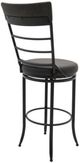 International Furniture Direct Blackburn Black/Blacksmithing Matte Black 30'' Bar Stool-3
