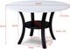 Crown Mark Isla White Dining Table with Black Base-2