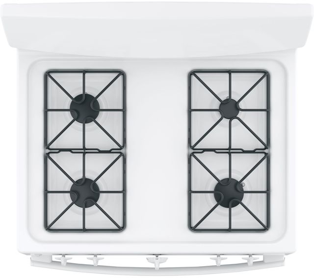 GE® 30" White Freestanding Gas Range-3