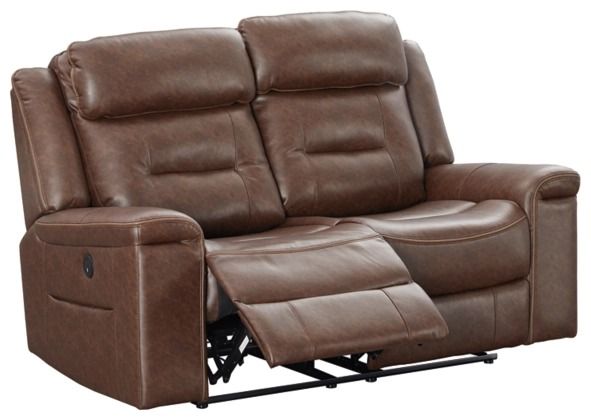 Signature Design by Ashley® McAdoo Caramel Power Reclining Loveseat-1