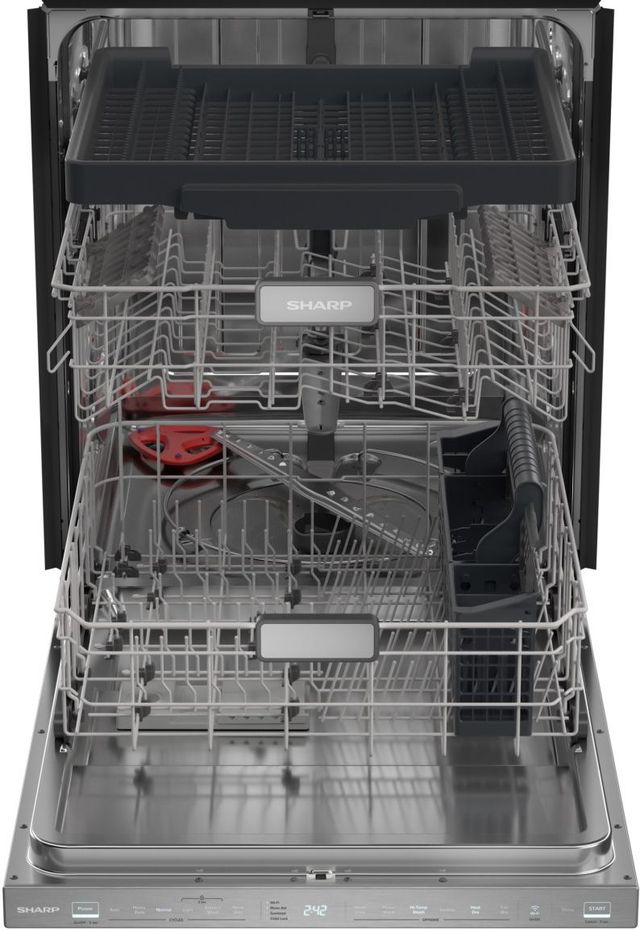 Sharp® 24" Stainless Steel Top Control Built In Dishwasher-2