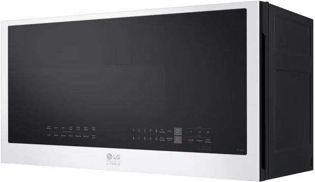 Four à micro-ondes à hotte intégrée de 30 po LG Studio® de 2.0 pi³ - Essence blanc-5