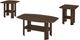 Monarch Specialties Inc. 3 Piece Walnut Table Set-0